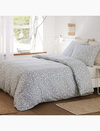Parure De Couette 100% Double Gaze De Coton Lavé Edana