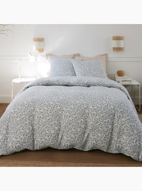 Parure De Couette 100% Double Gaze De Coton Lavé Edana - Kiabi