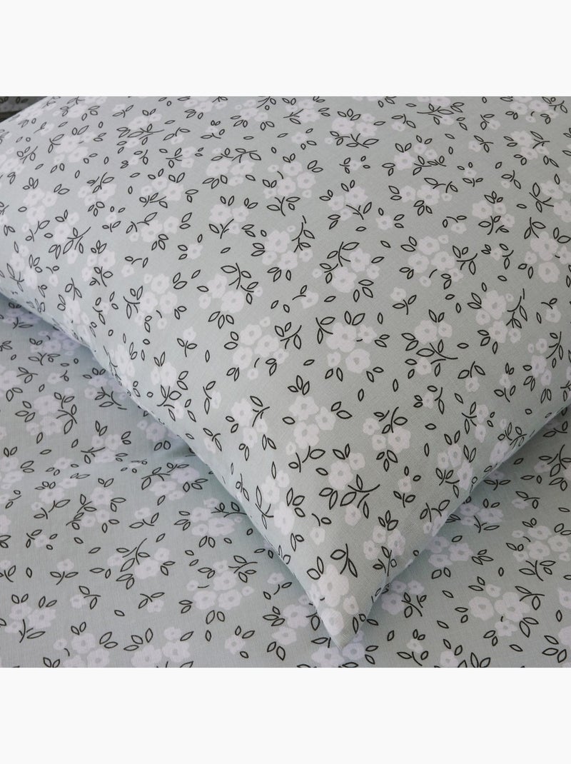 Parure De Couette 100% Double Gaze De Coton Lavé Edana Multicolore - Kiabi