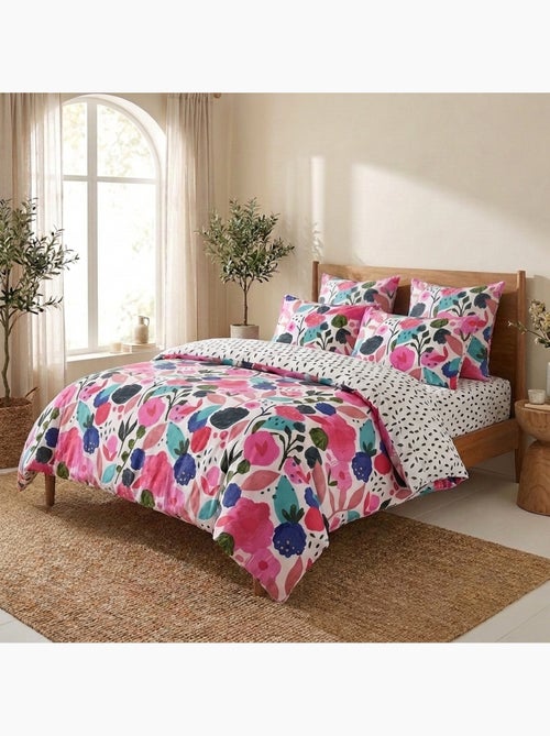 Parure De Couette 100% Percale De Coton 80 Fils - Kiabi Parure De Couette 100% Percale De Coton 80 Fils - Kiabi