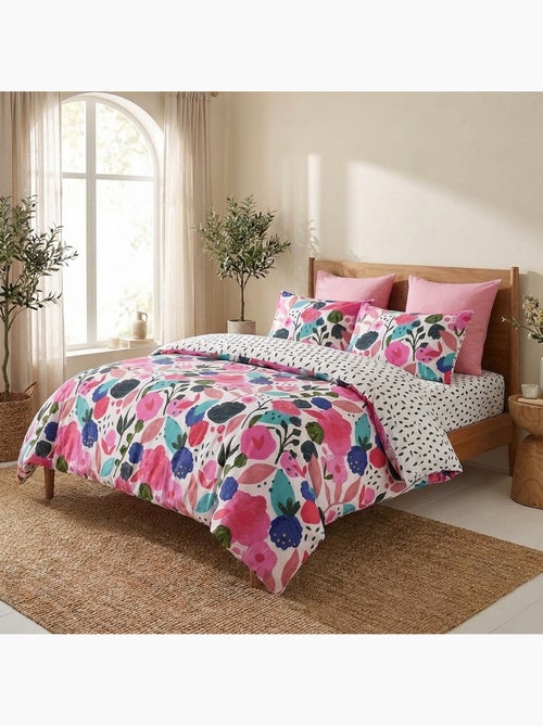 Parure De Couette 100% Percale De Coton 80 Fils - Kiabi Parure De Couette 100% Percale De Coton 80 Fils - Kiabi