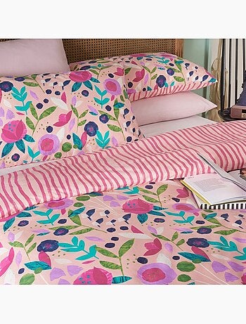 Parure De Couette 100% Percale De Coton 80 Fils
