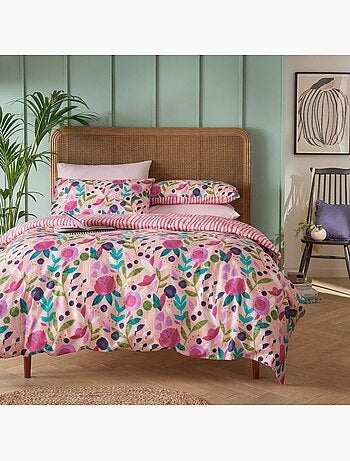 Parure De Couette 100% Percale De Coton 80 Fils