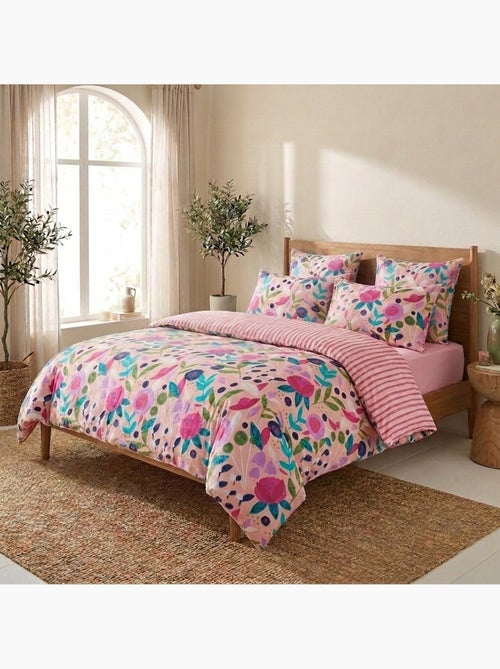 Parure De Couette 100% Percale De Coton 80 Fils - Kiabi