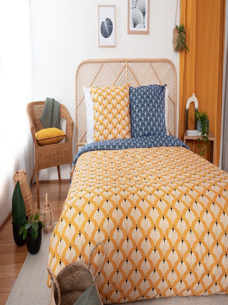 Parure de couette 100 % polyester pania Bleu - Kiabi