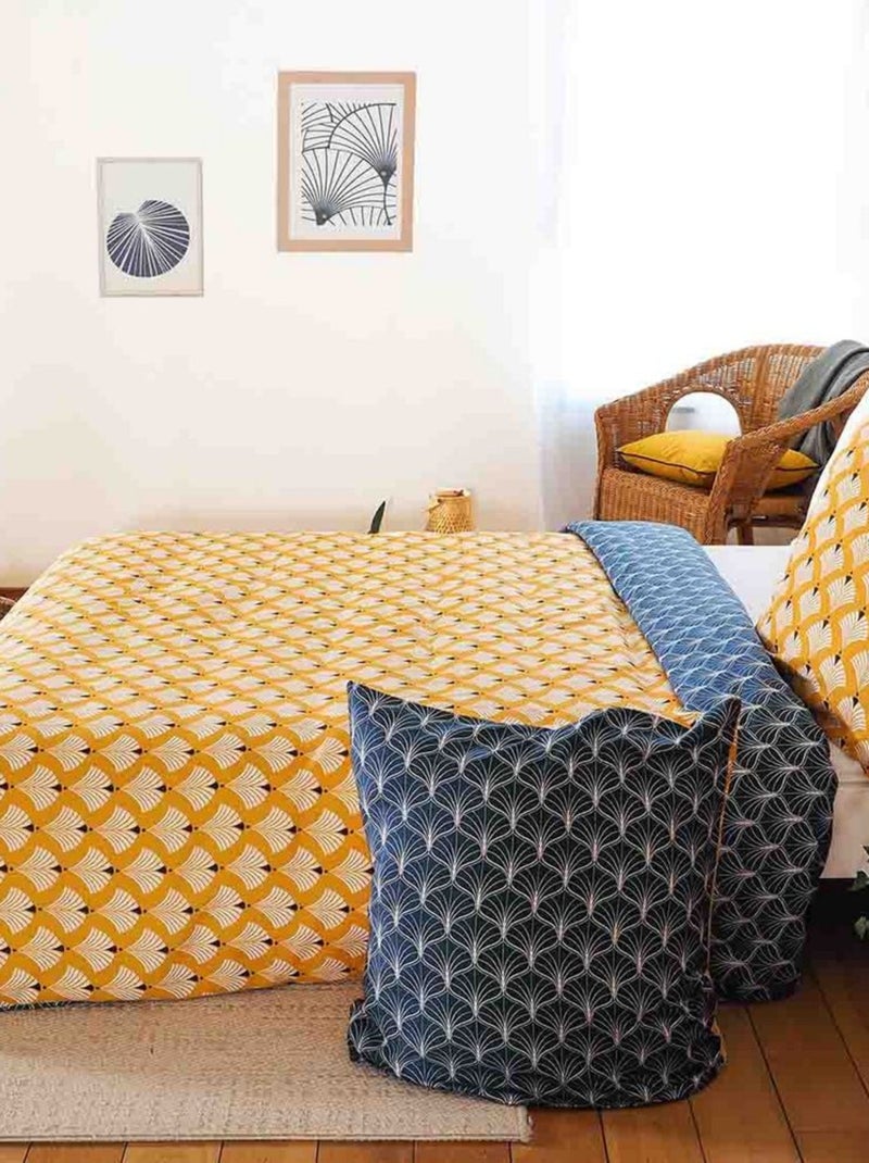 Parure de couette 100 % polyester pania Bleu - Kiabi
