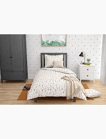Parure de Couette 140x200 cm 100% Coton 57 Fils BOTANICA