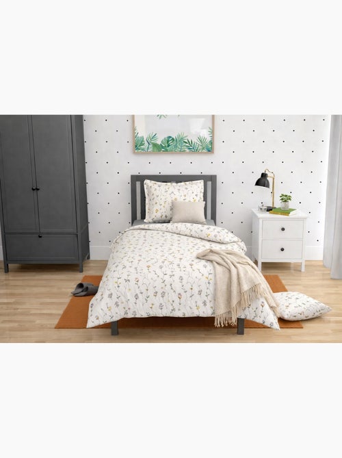 Parure de Couette 140x200 cm 100% Coton 57 Fils  BOTANICA - Kiabi
