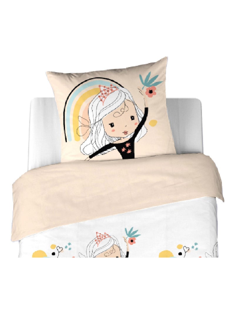 Parure de couette au style danseuse Rose clair - Kiabi