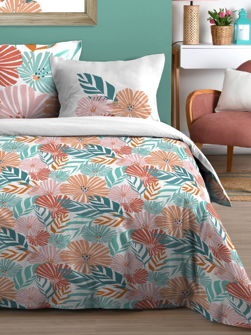 Parure de couette au style fleuri Multicolore - Kiabi