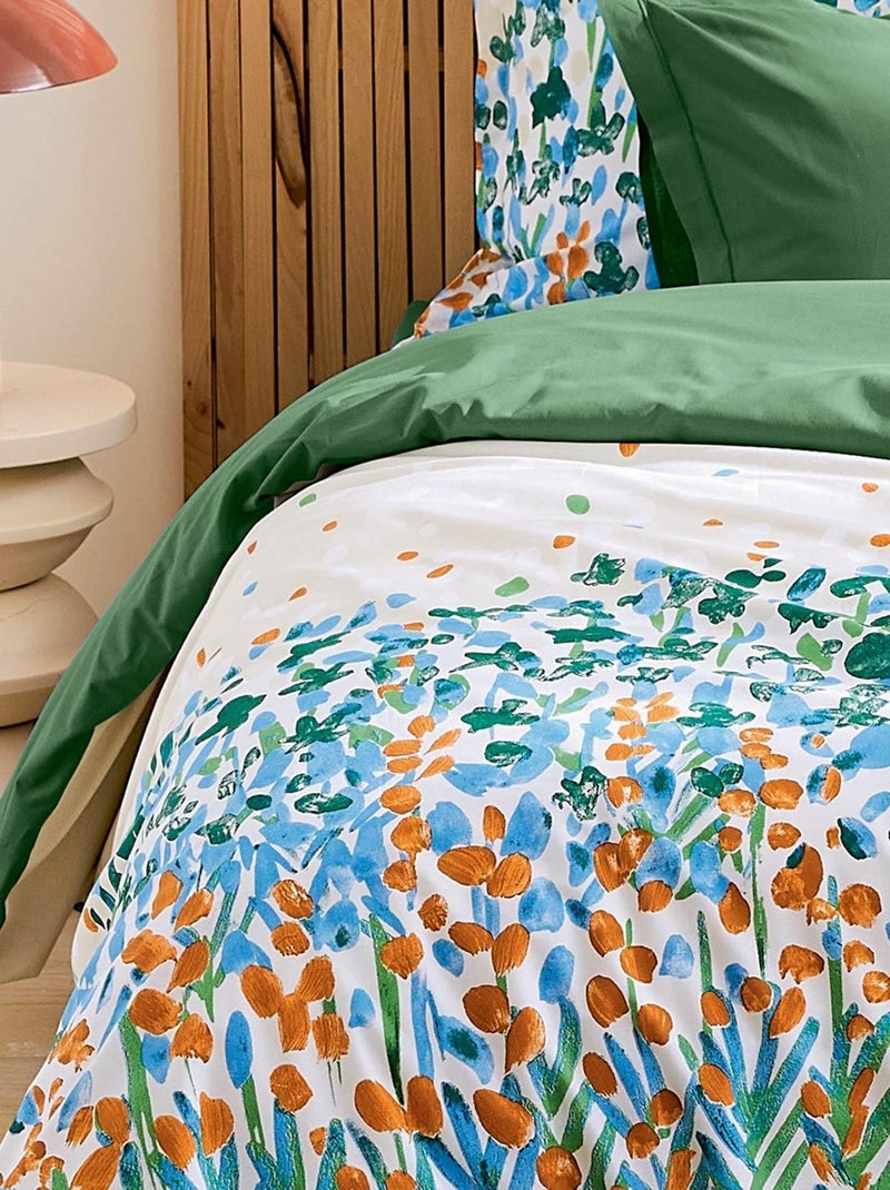 Parure de couette au style printanier Vert - Kiabi