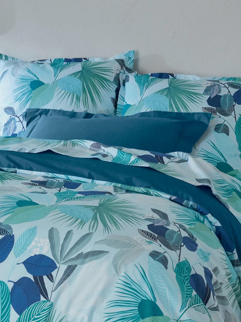 Parure de couette au  style tahitien Bleu - Kiabi