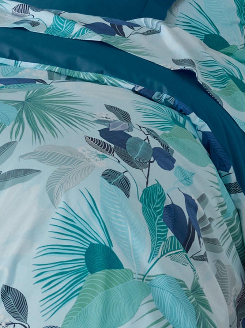 Parure de couette au  style tahitien Bleu - Kiabi
