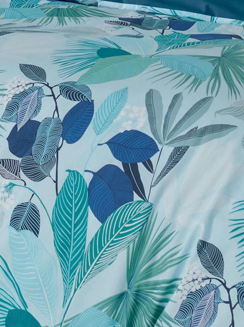 Parure de couette au  style tahitien Bleu - Kiabi