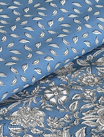 Parure de couette aux impressions fleuries