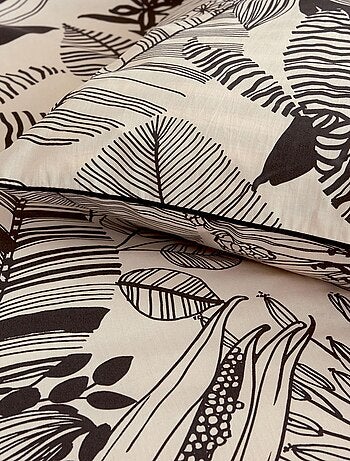 Parure de couette aux impressions noires