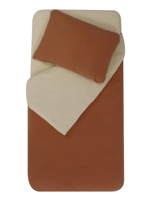 Parure de couette bicolore pour enfant - Kiabi Parure de couette bicolore pour enfant - Kiabi