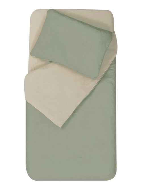 Parure de couette bicolore pour enfant - Kiabi Parure de couette bicolore pour enfant - Kiabi