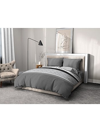 Parure de couette – Douce et facile d'entretien – Motifs modernes – Diffus – Home linge passion