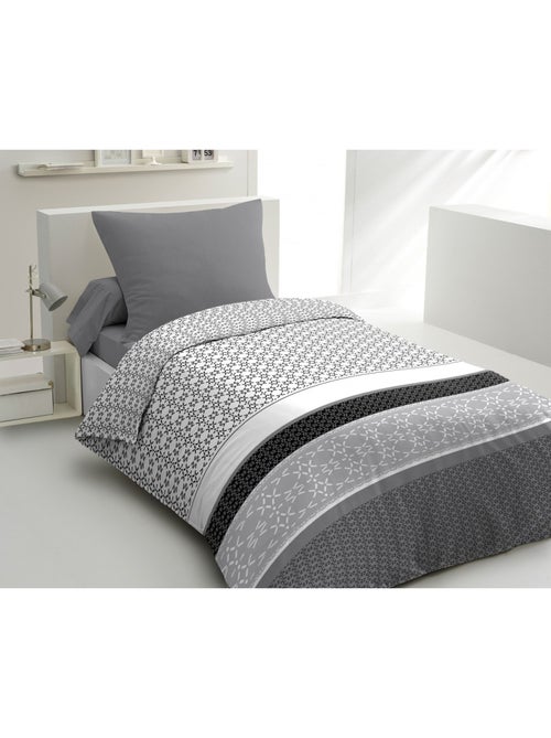 Parure de couette – Douce et facile d'entretien – Motifs modernes – Difus – Home linge passion - Kiabi