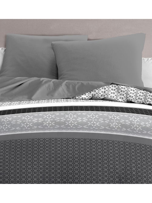 Parure de couette – Douce et facile d'entretien – Motifs modernes – Difus – Home linge passion - Kiabi