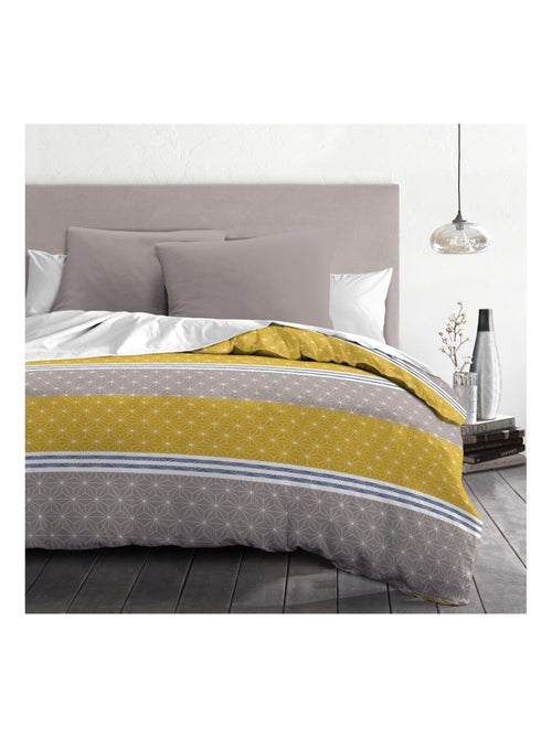Parure de couette – Douce et facile d'entretien – Motifs modernes – Ophrys – Home linge passion - Kiabi