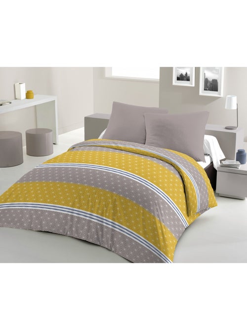 Parure de couette – Douce et facile d'entretien – Motifs modernes – Ophrys – Home linge passion - Kiabi