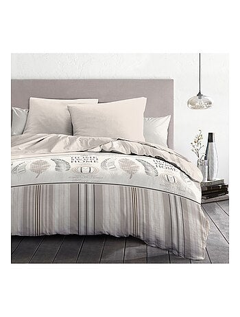 Parure de couette – Douce et facile d'entretien – Motifs traditionnels – Home sweet Home