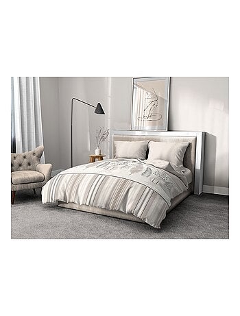 Parure de couette – Douce et facile d'entretien – Motifs traditionnels – Home sweet Home
