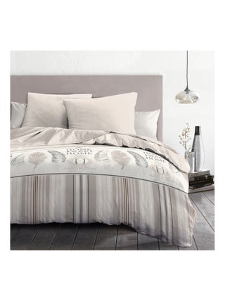 Parure de couette – Douce et facile d'entretien – Motifs traditionnels – Home sweet Home