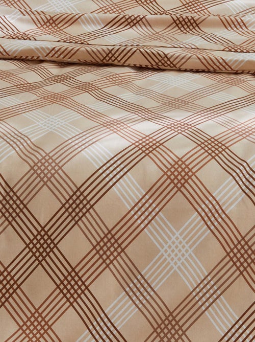 Parure de couette en flanelle au look graphique - Kiabi