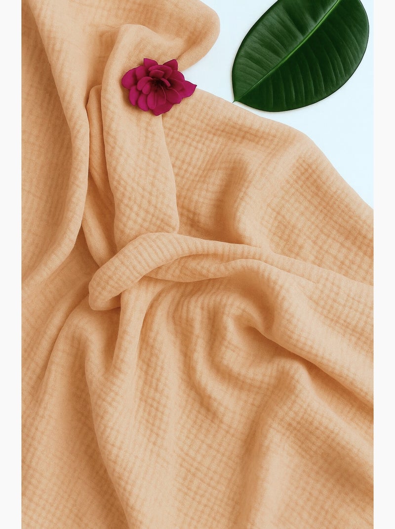 Parure de couette en gaze de coton - La sultane - Rose saumon - Kiabi