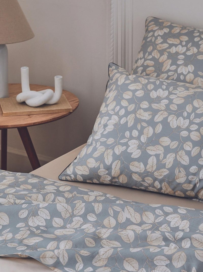 Parure de couette en percale au style cocooning Gris - Kiabi