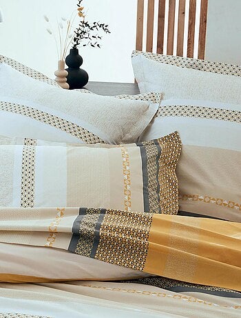 Parure de couette en percale de coton au style ethnique chic