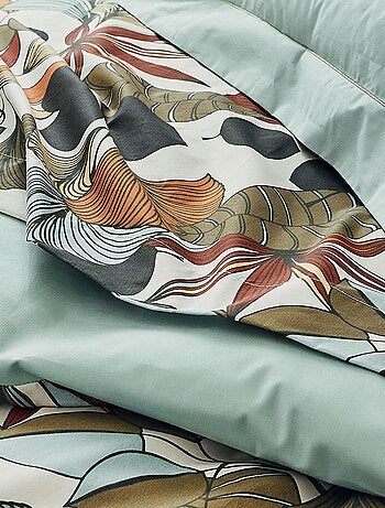 Parure de couette en percale de coton esprit nature