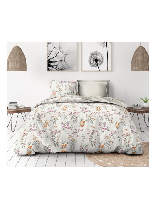 Parure de couette  en percale de coton La flamboyante - Kiabi