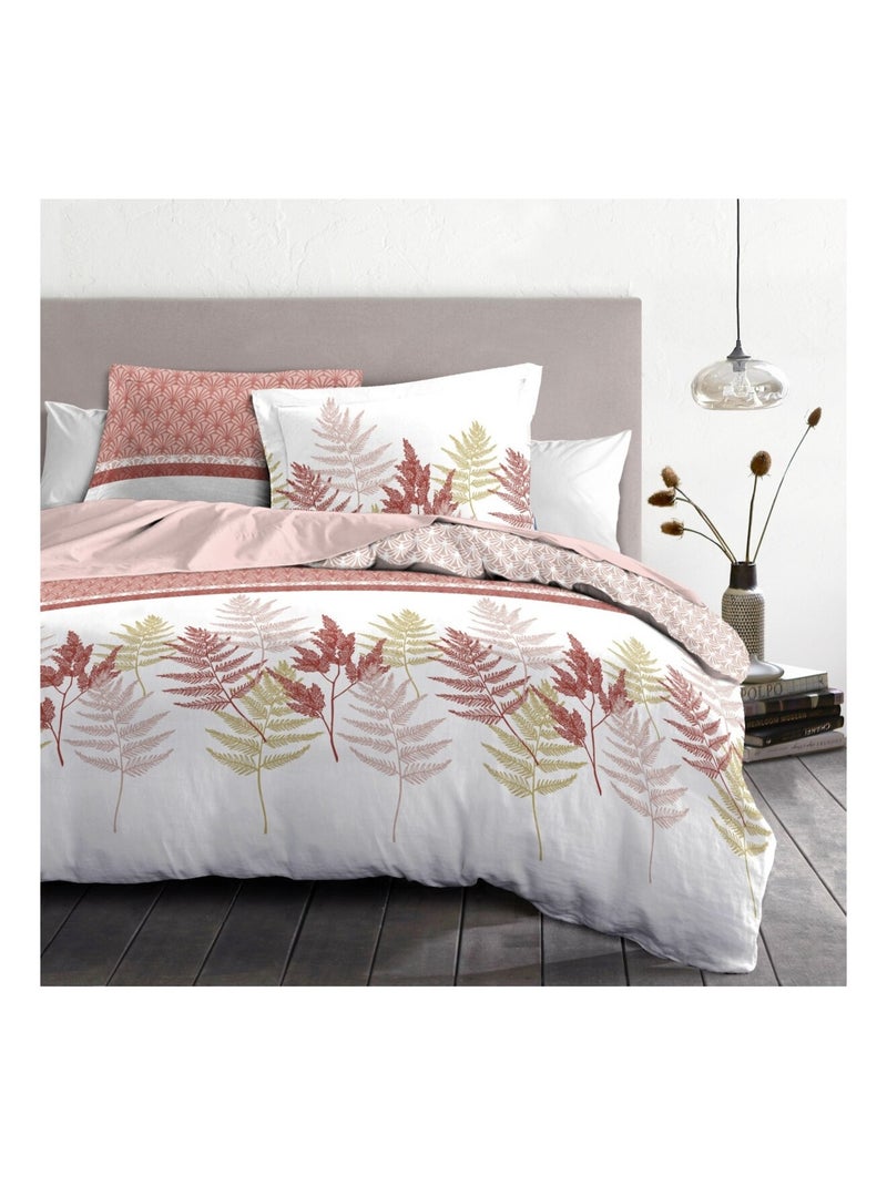 Parure de couette en percale de coton La marquise Blanc - Kiabi