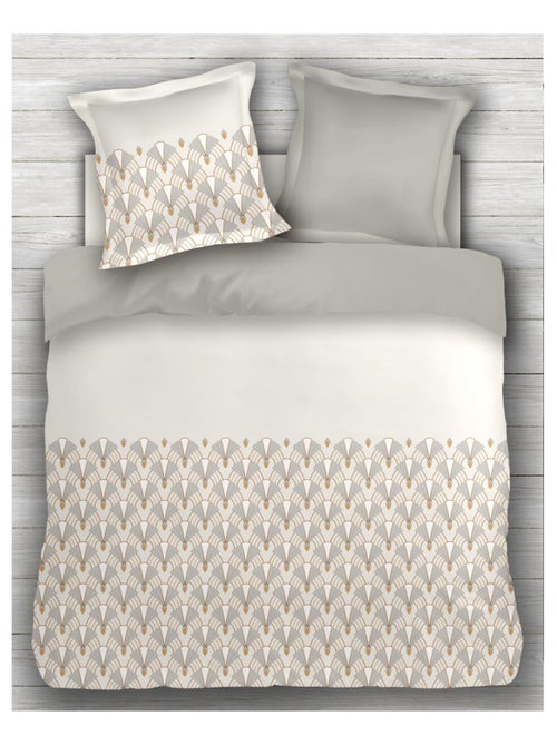 Parure de couette en percale de coton L'élégante - Kiabi Parure de couette en percale de coton L'élégante - Kiabi