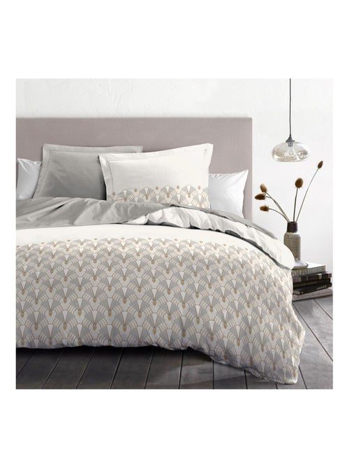 Parure de couette en percale de coton L'élégante - Kiabi Parure de couette en percale de coton L'élégante - Kiabi