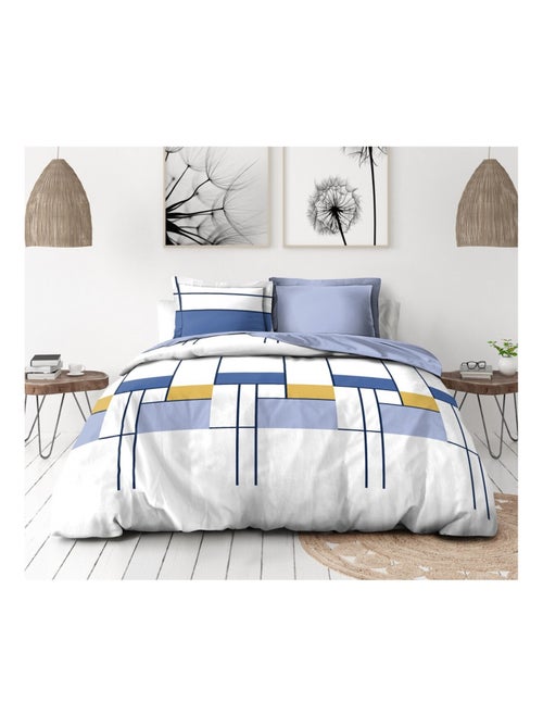 Parure de couette en percale de coton L'intrigante - Kiabi