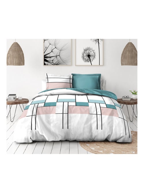 Parure de couette en percale de coton L'intrigante - Kiabi