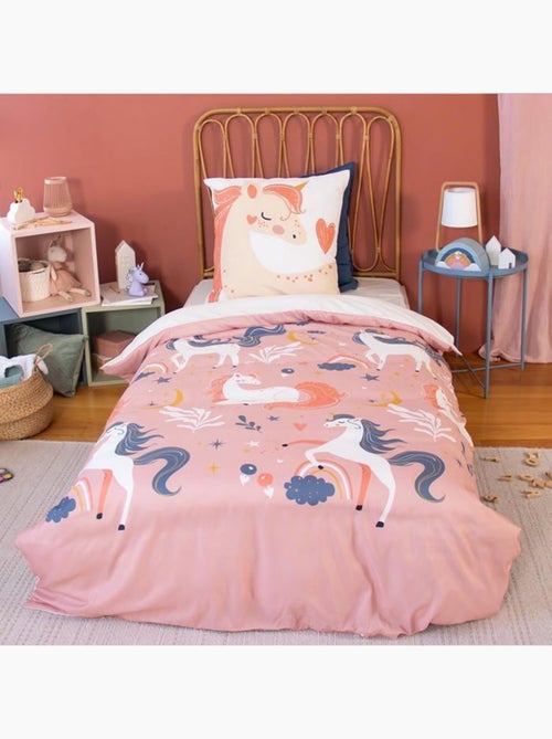 Parure de couette enfant licorne - 2 pièces - Kiabi