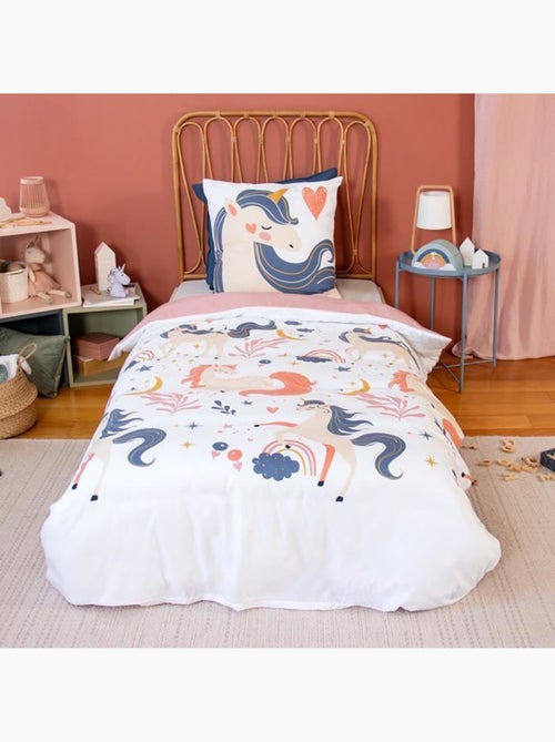 Parure de couette enfant licorne - 2 pièces - Kiabi