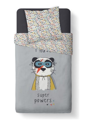 Parure de couette enfant Powers - 100% coton 57 fils - 140 x 200 cm