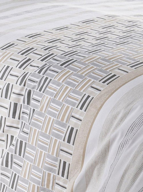 Parure de couette esprit campagne chic - Kiabi