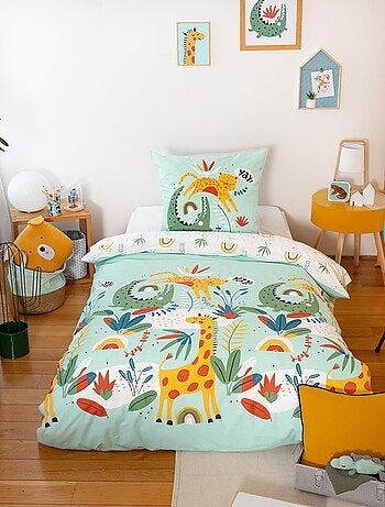 Parure de couette esprit jungle