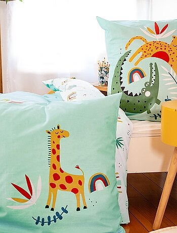 Parure de couette esprit jungle