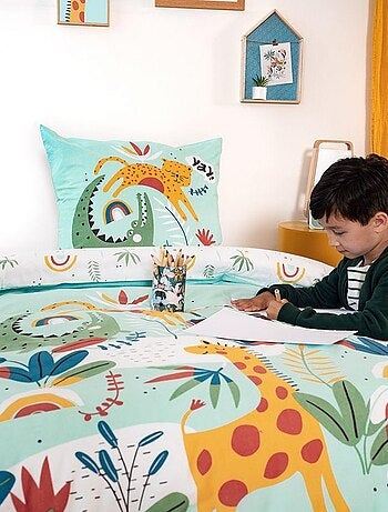 Parure de couette esprit jungle