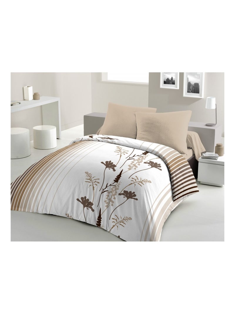 Parure de couette – Facile d'entretien – Motifs traditionnels – Narjiss – Home linge passion Beige - Kiabi