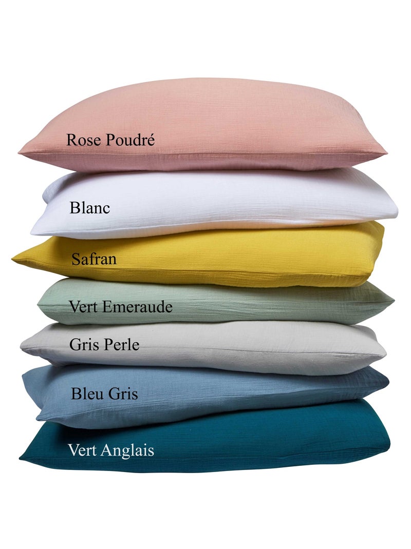 Parure de couette gaze de coton - 'Le Lit de Mon Bébé' Moutarde - Kiabi